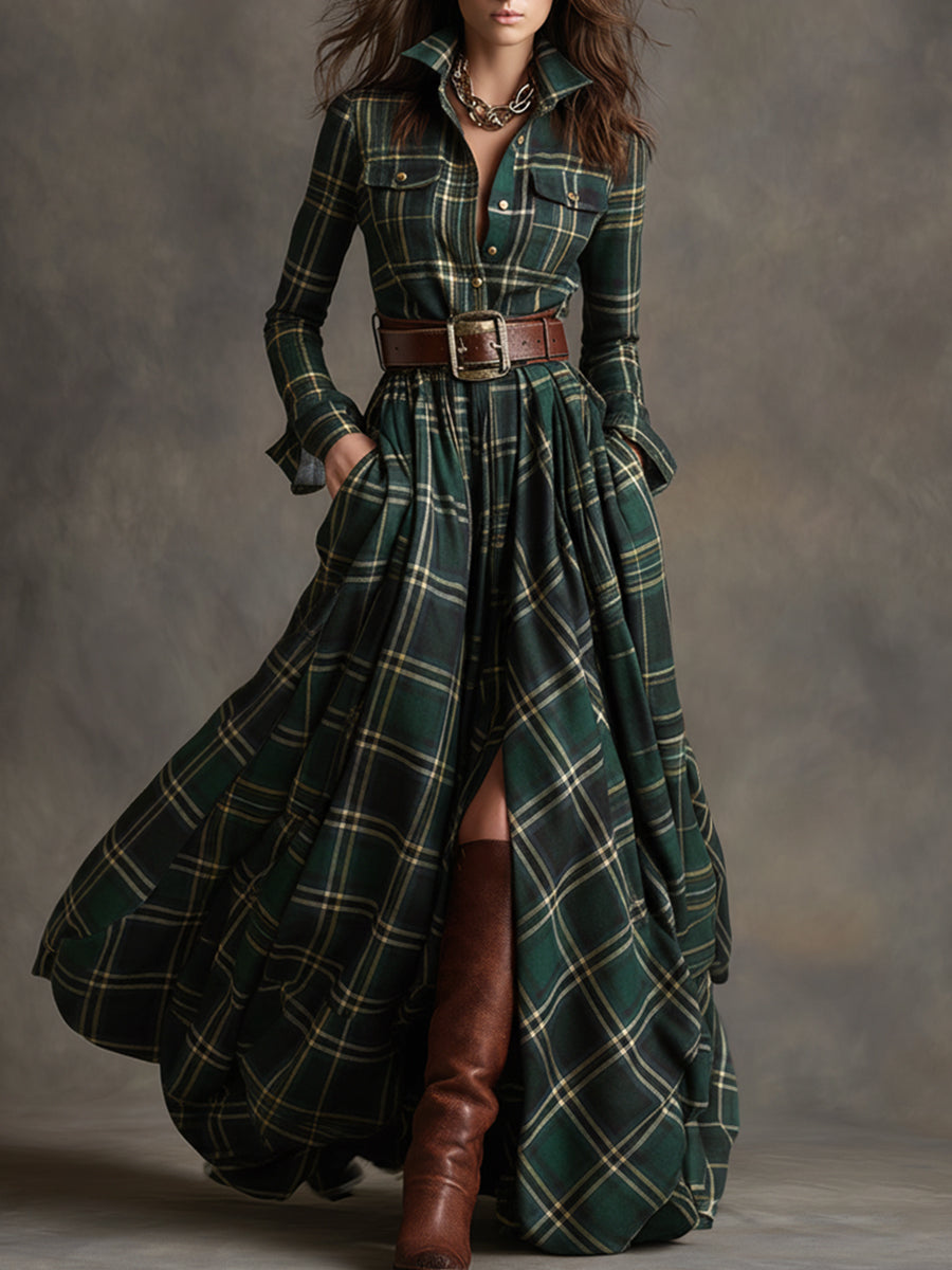 Lila | Belted Cotton Shirtdress