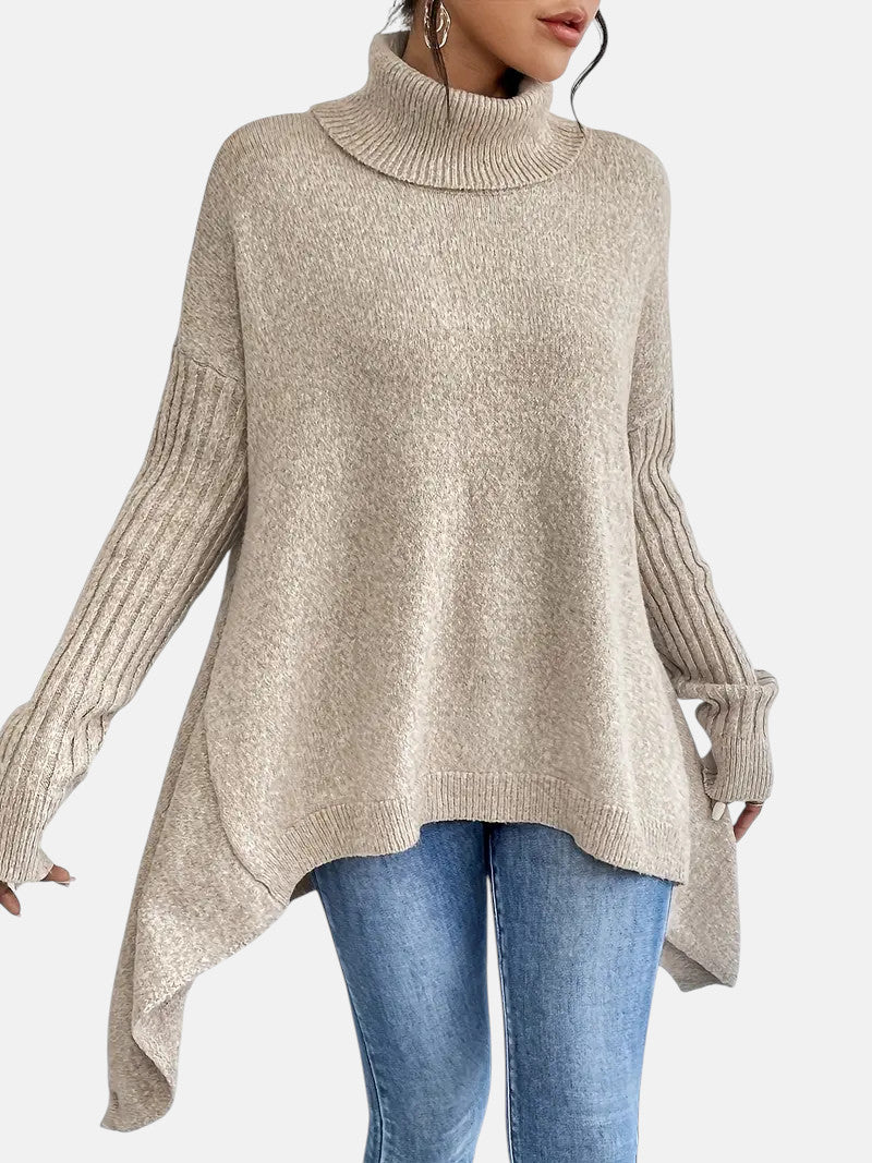 Brigitte | Longline Turtle Neck Pullover