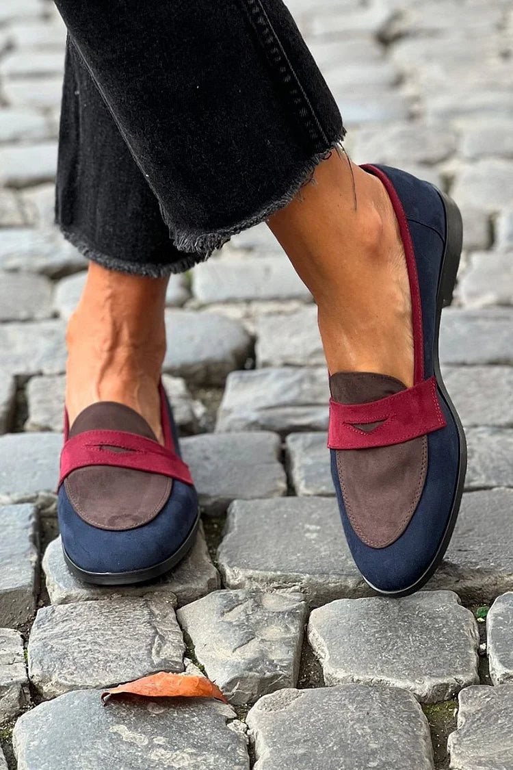 Isolde | Elegant Colour-Block Loafers