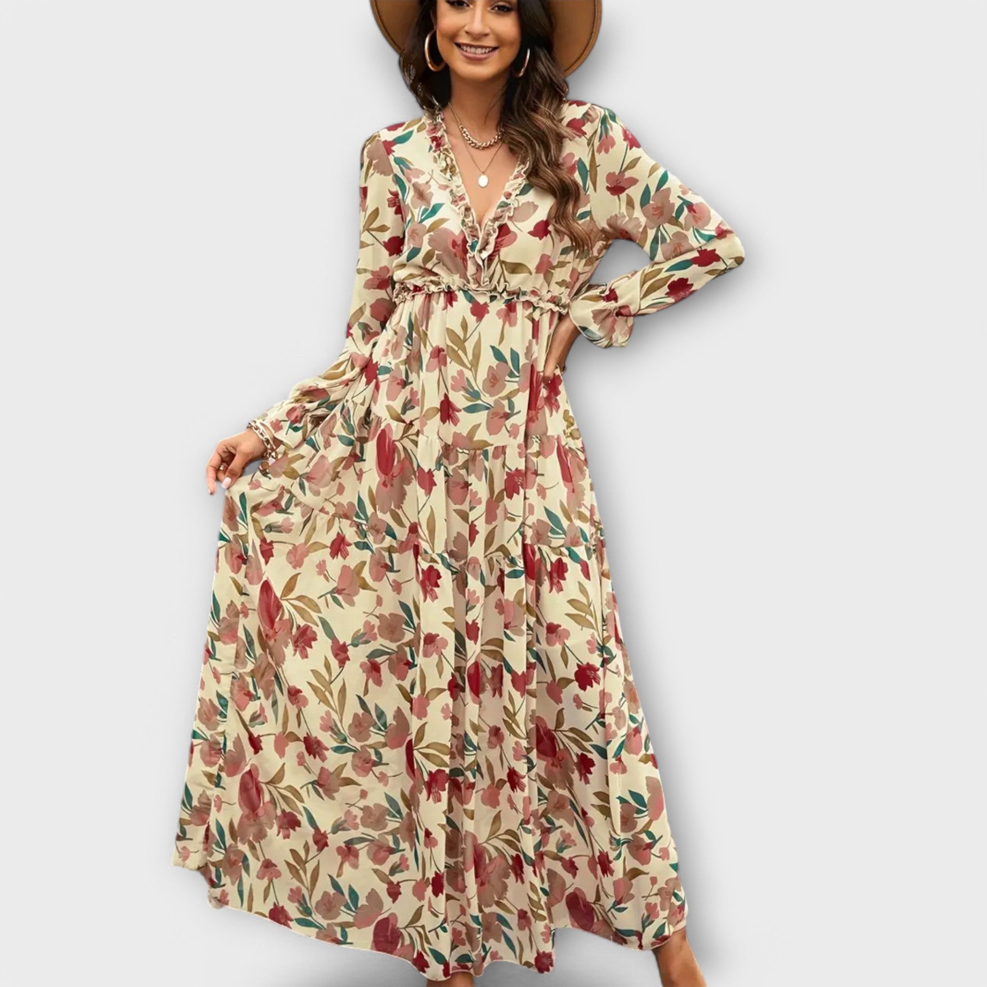 Rosemarie | Timeless Floral Maxi Dress