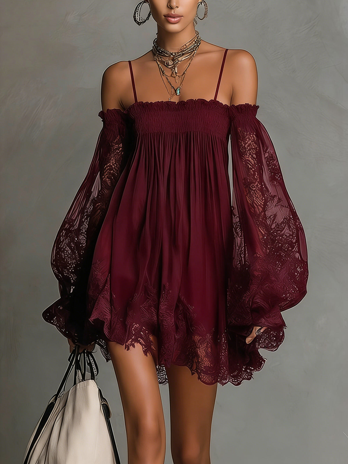 Lorraine | Off-Shoulder Lace Dress