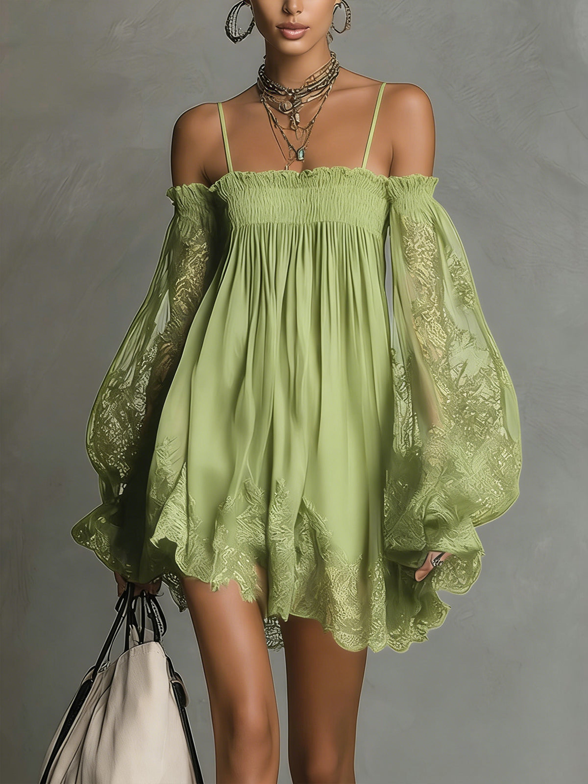 Lorraine | Off-Shoulder Lace Dress