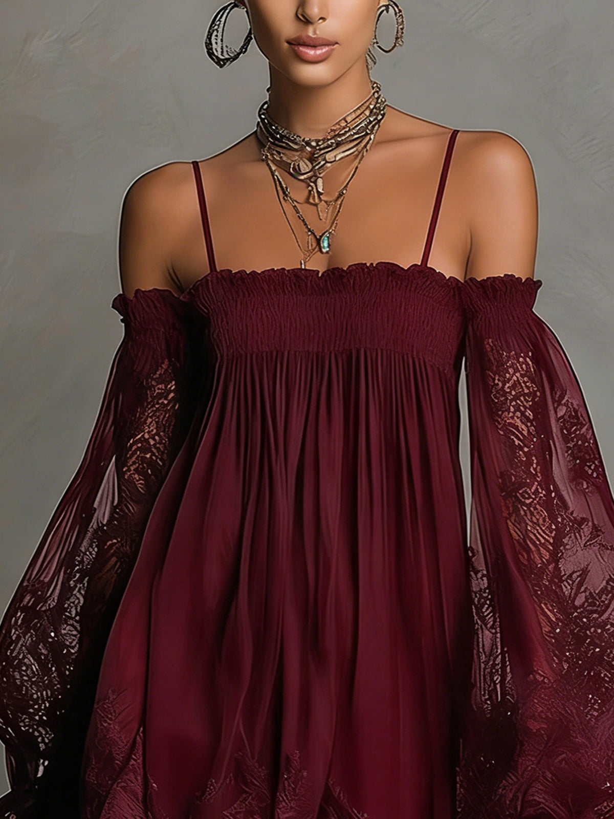 Lorraine | Off-Shoulder Lace Dress