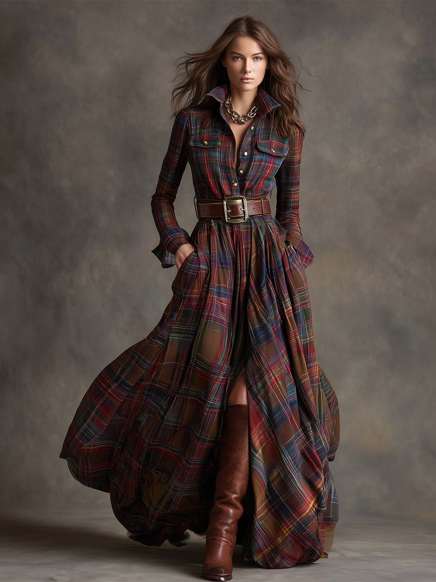 Lila | Belted Cotton Shirtdress