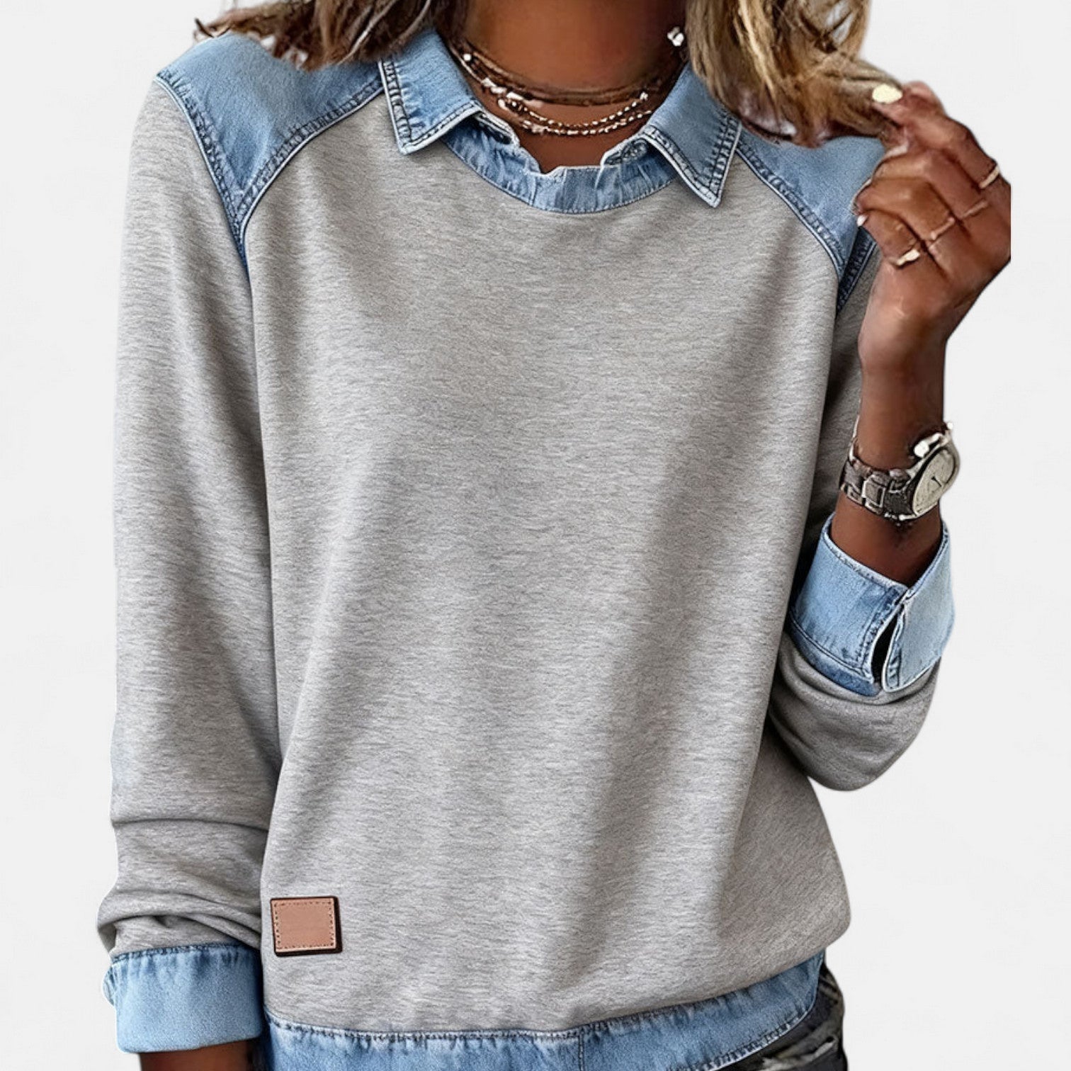 Elena | Sophisticated Long Sleeve Blouse