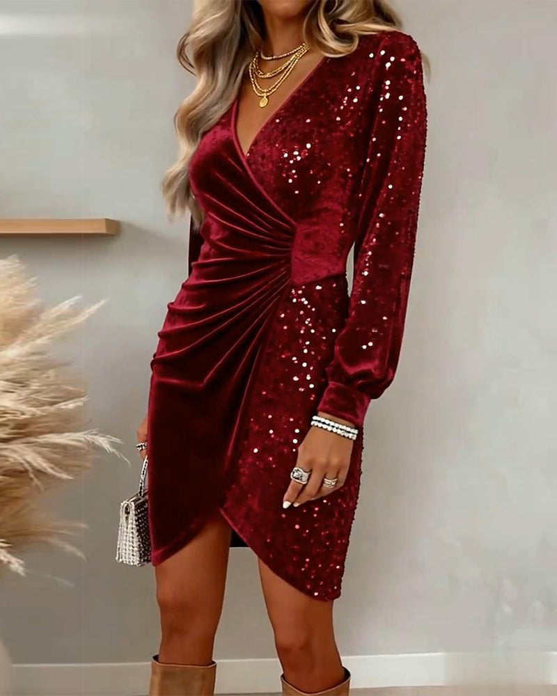Serafina | Luxe Velvet Sequin Dress