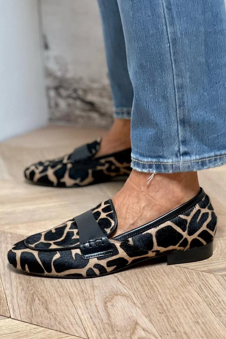 Daria | Animal Print Loafer with Refined Detail