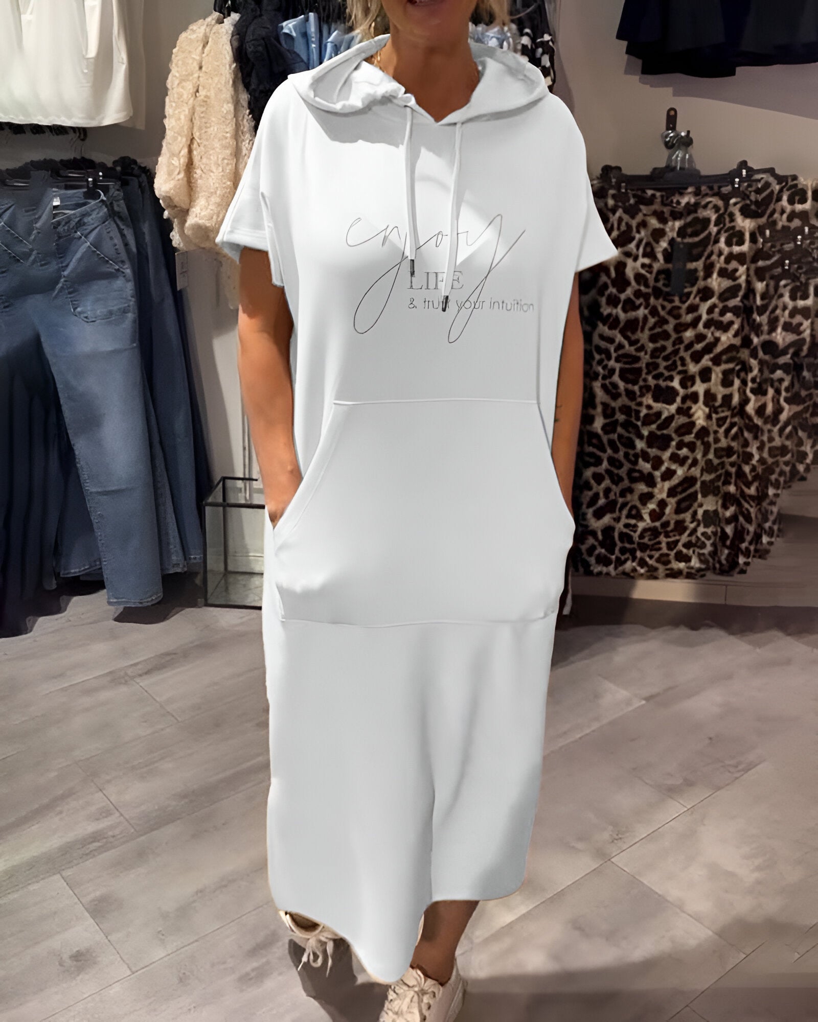 Gemma | Soft Jersey Hoodie Dress