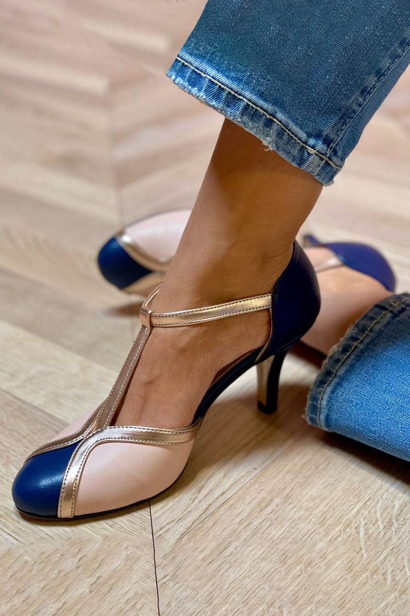 Verena | Elegant T-Strap Heels