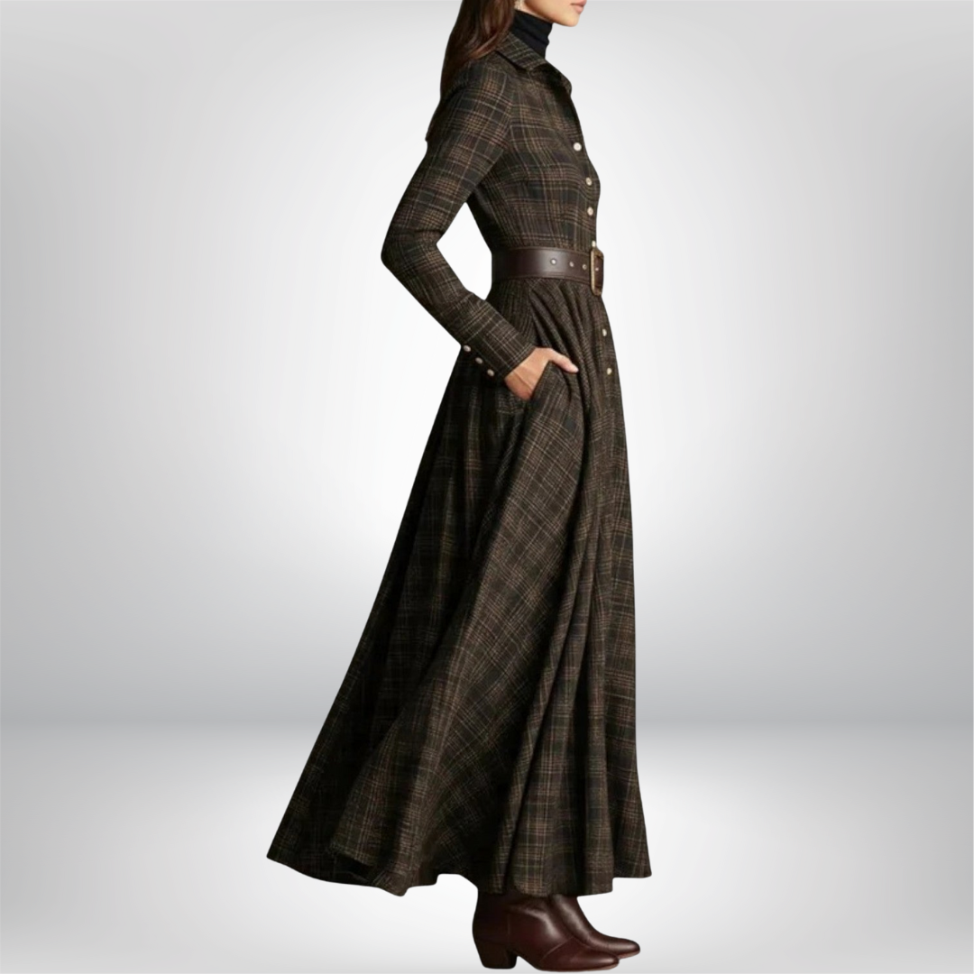 Mira | Classic Belted Shirt Dress