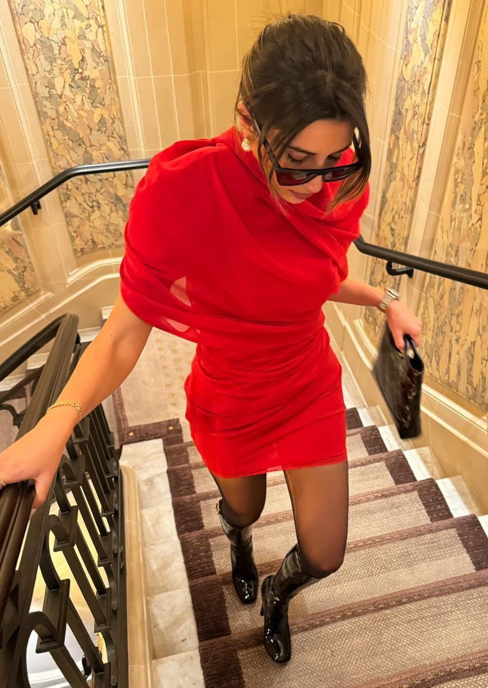 Kira | Asymmetrical Pleated Mini Dress