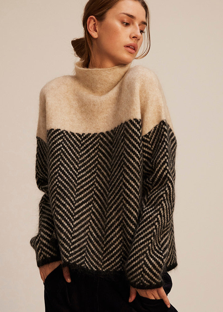 Elena | Elegant Cotton Turtleneck