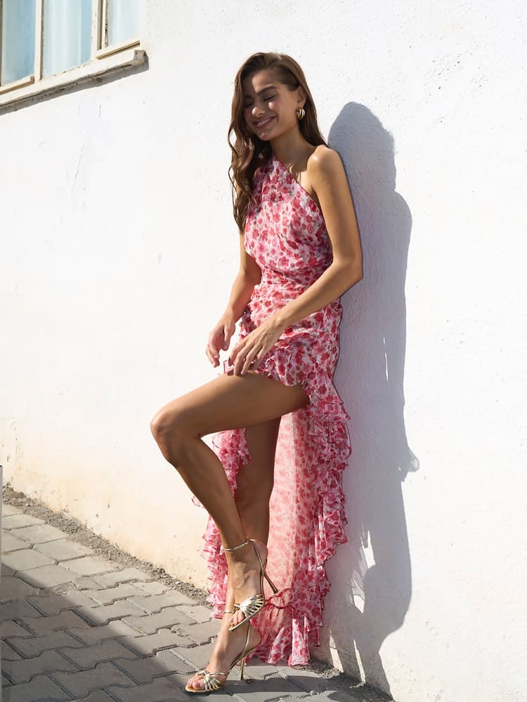 Emilia | Floral Halter Dress
