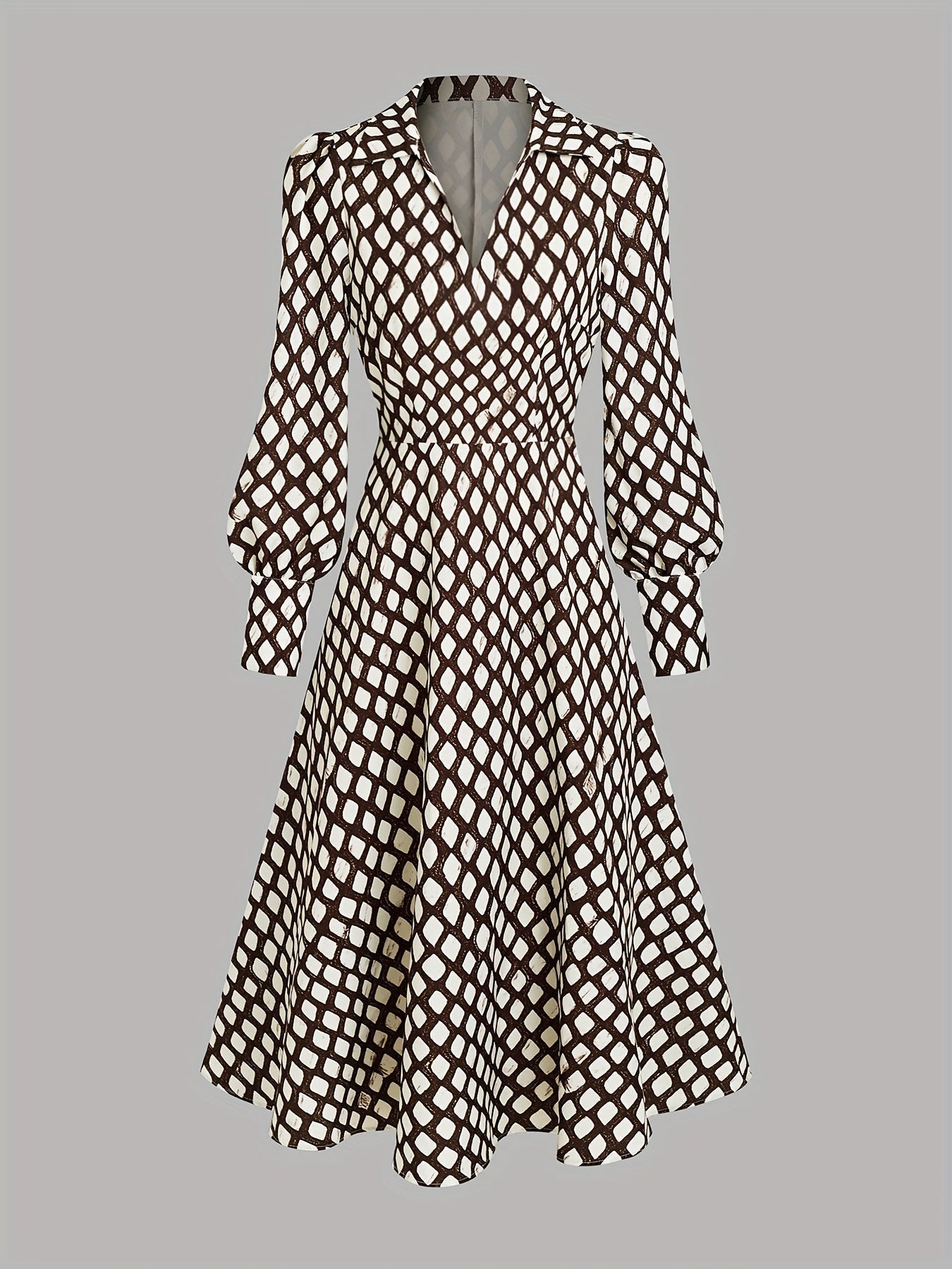 Isara | Rhombus Patterned Dress