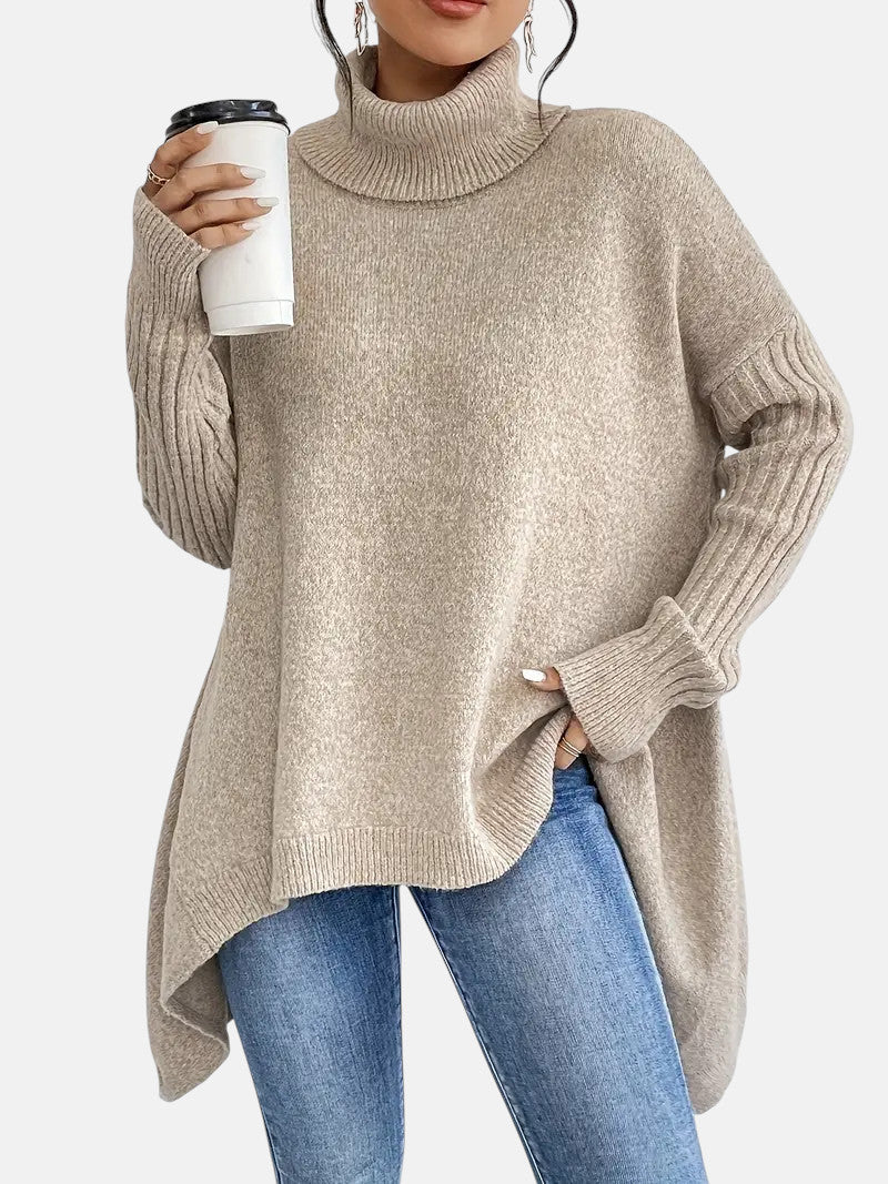 Brigitte | Longline Turtle Neck Pullover