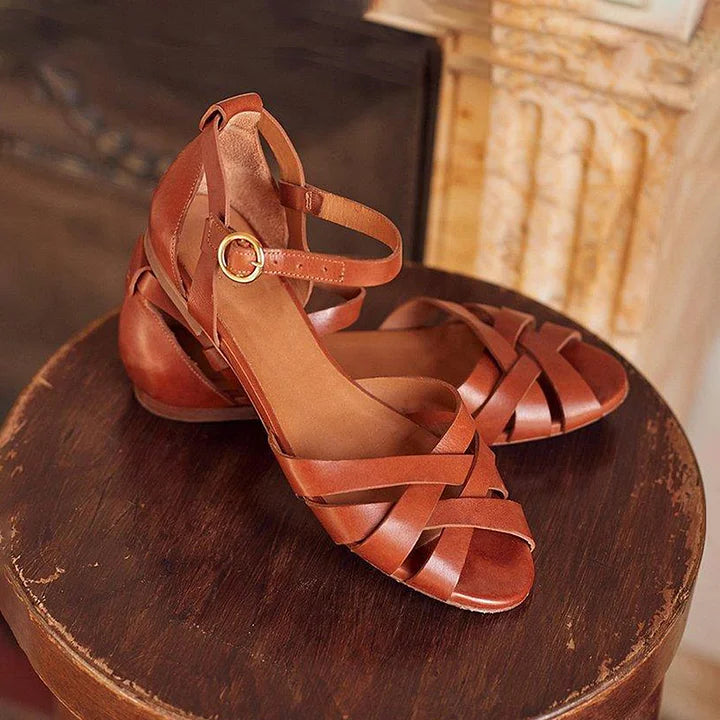 Alina | Elegant Strappy Flats