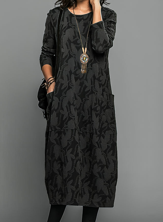 Cassandra | Casual Round Neck Winter Dress