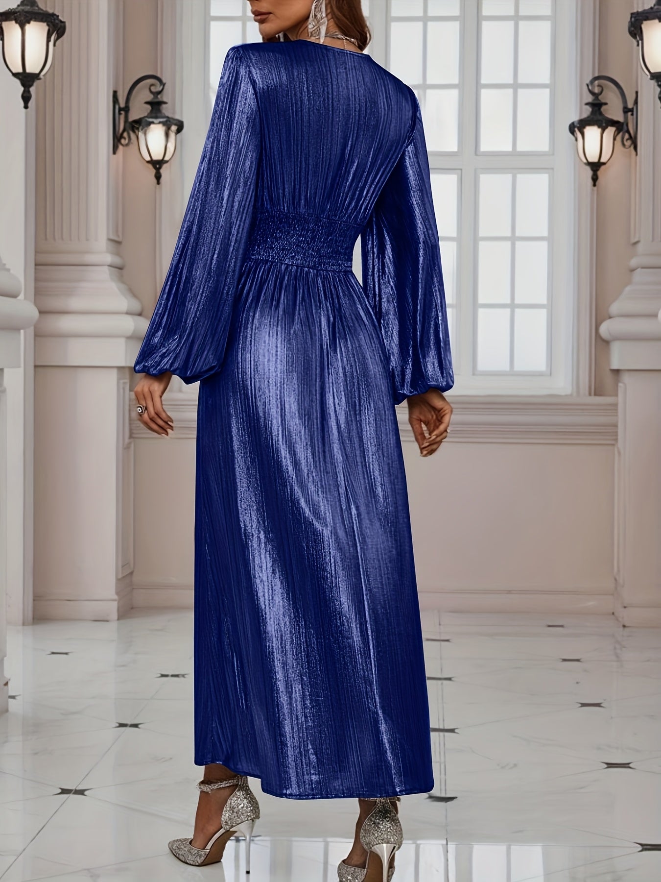 Celine | Iridescent Pleated Dress