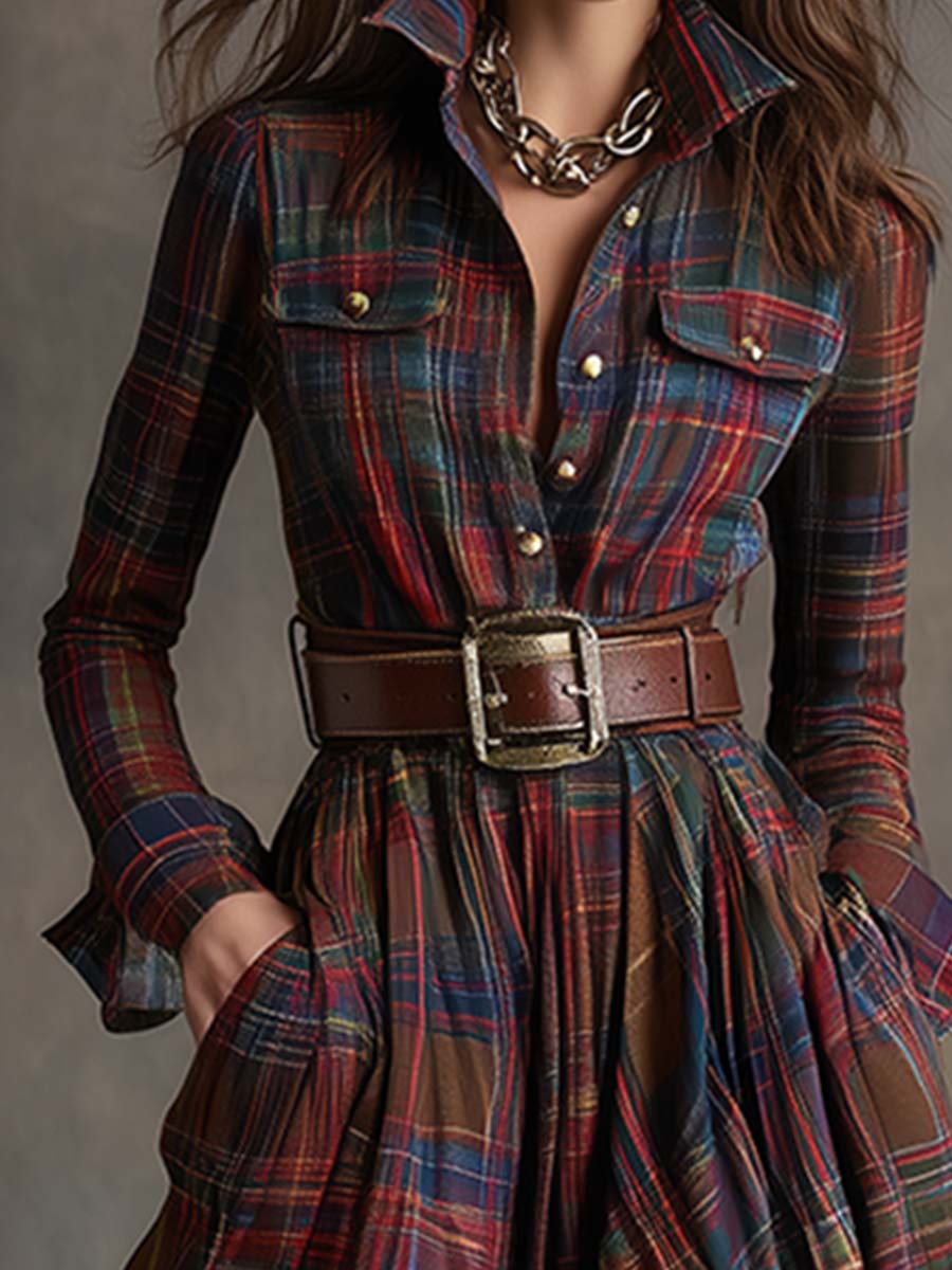 Lila | Belted Cotton Shirtdress