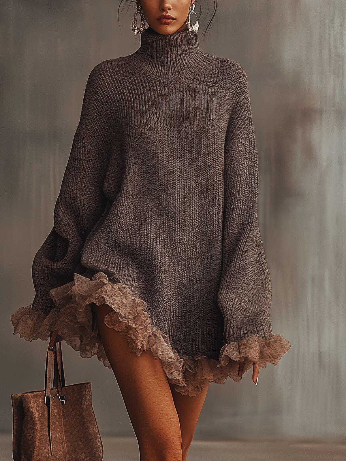 Eliza | Ruffled Knit Dress
