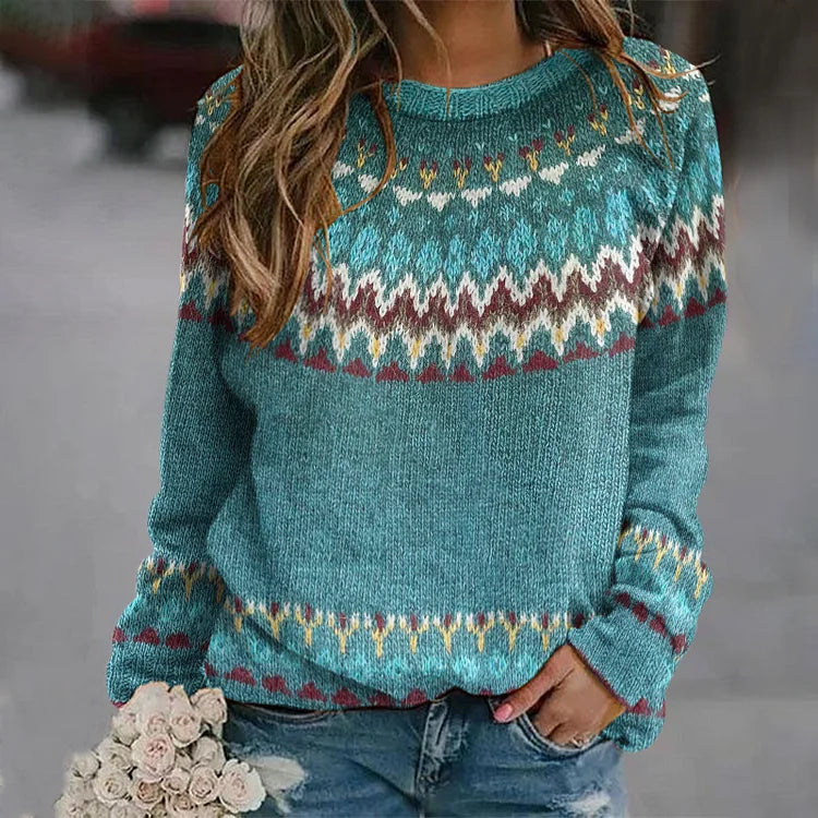 Isadora | Relaxed Retro Wave Sweatshirt