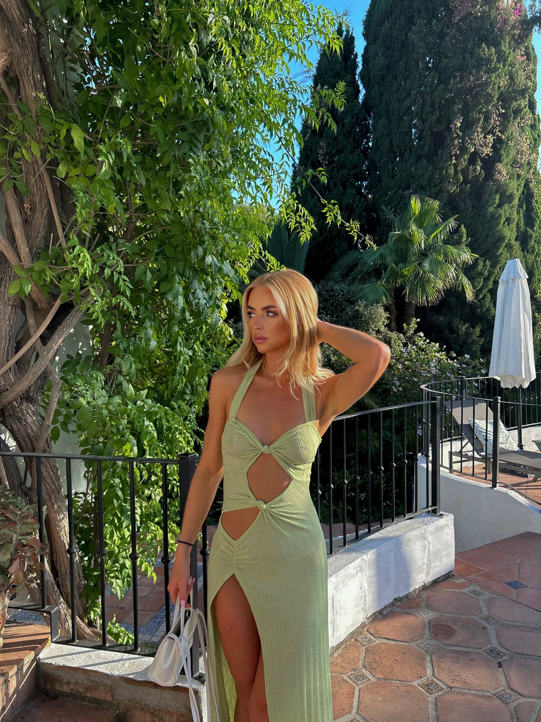 Halina | Elegant Cut-Out Dress