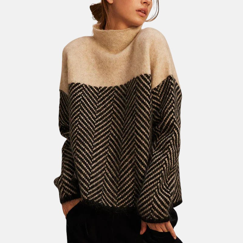 Evelyn | Herringbone Knit Jumper