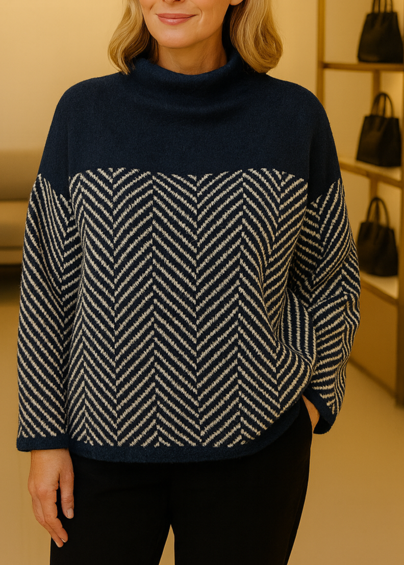 Elena | Elegant Cotton Turtleneck