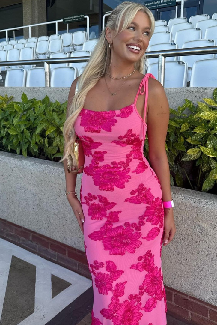 Mireille | Floral Detail Knot Dress