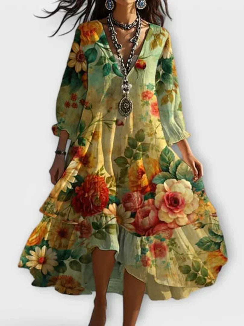 Liana™ Vintage Floral Dress