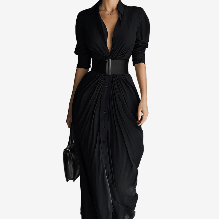 Kalina | Elegant Long Sleeve Maxi Dress