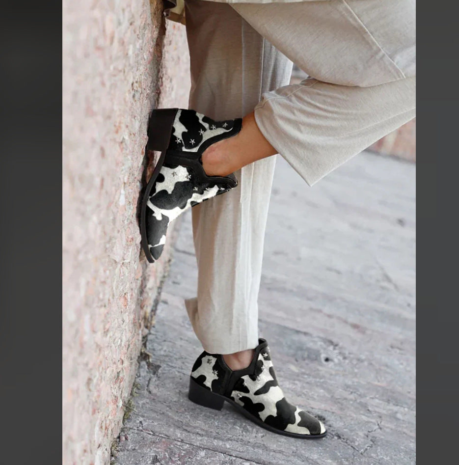 Eveline | Studded Western Ankle Boots