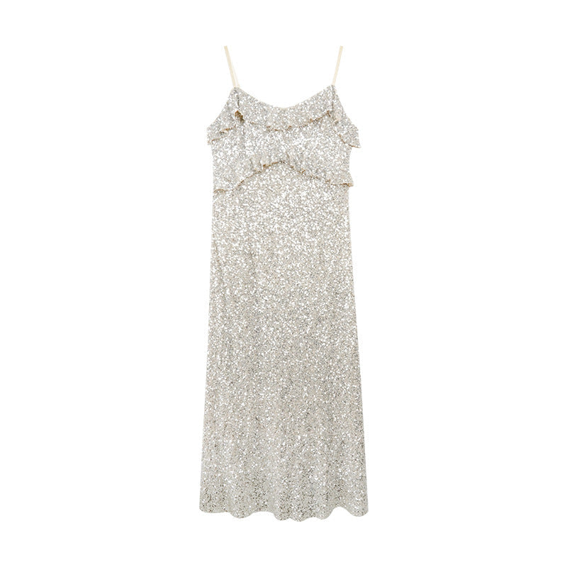Kira | Shimmering Sleeveless Maxi Dress