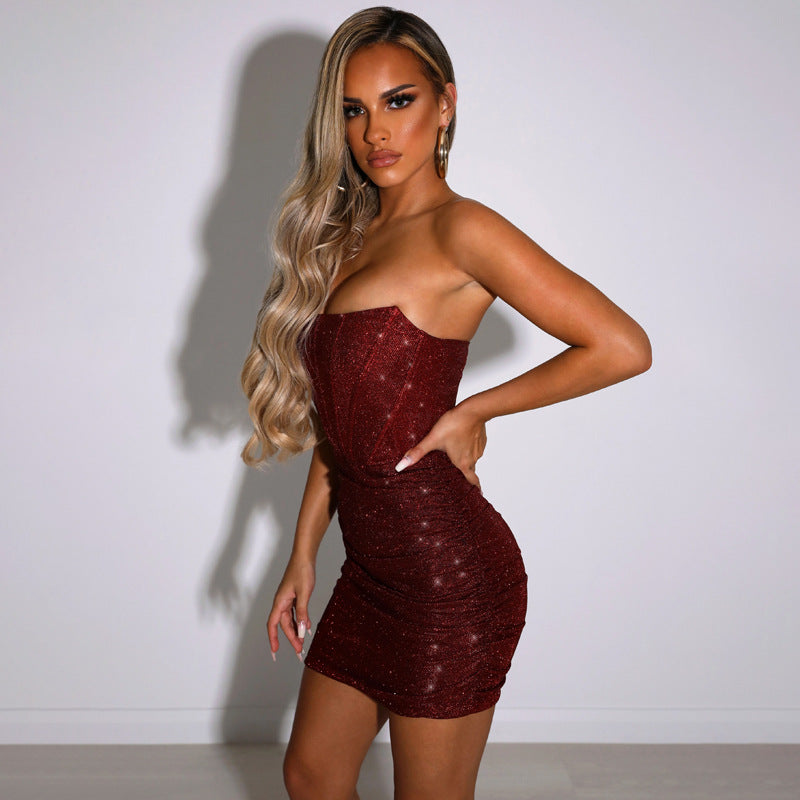 Ramona | Corset-Style Shimmer Dress
