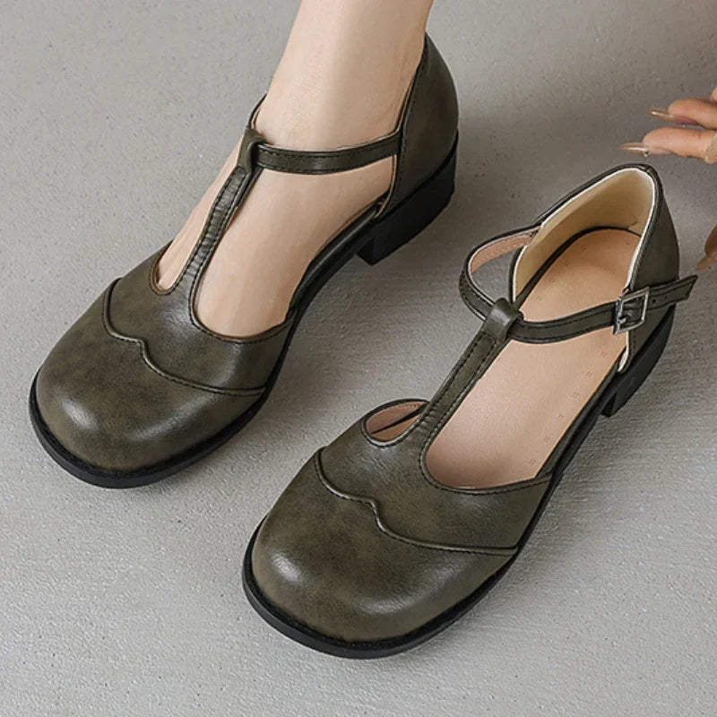 Isolde | Textured Leather Footwear