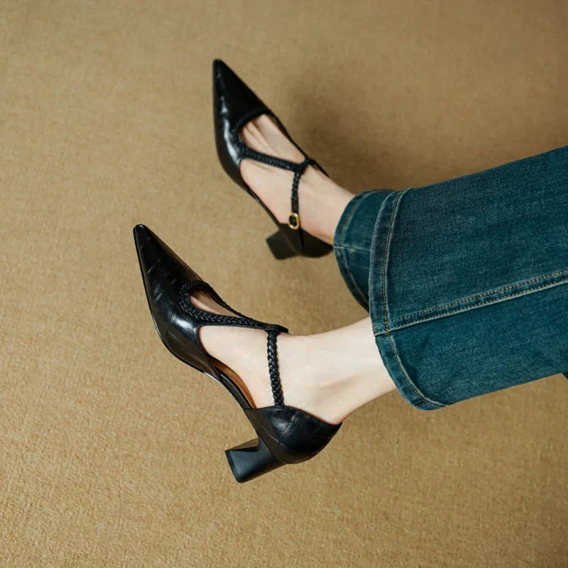 Amara | Timeless Leather Heels