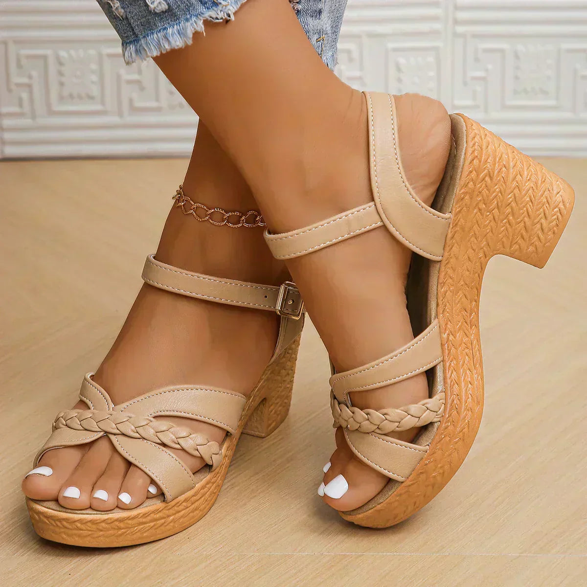 Melina | Braided Strap Sandals