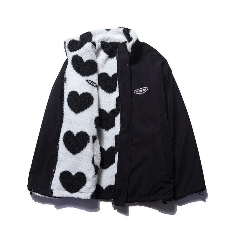 Amara | Reversible Heart-Detail Jacket
