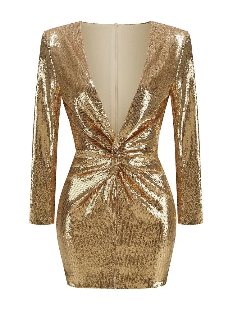 Nadia | Sequin-Embellished Mini Dress