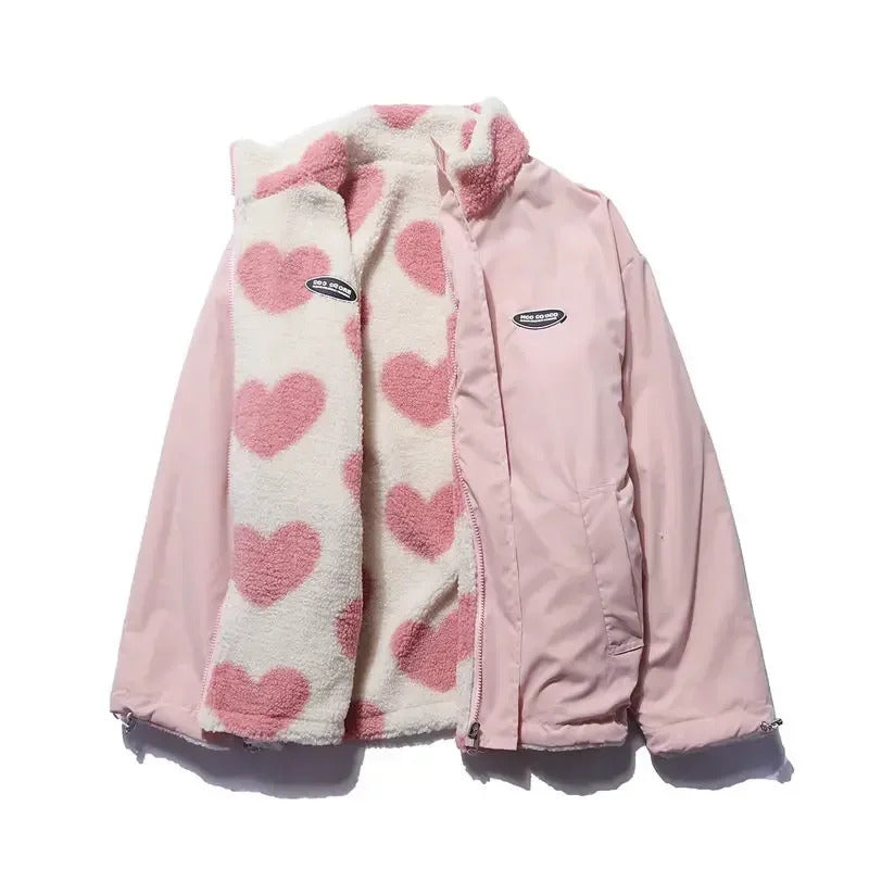 Amara | Reversible Heart-Detail Jacket