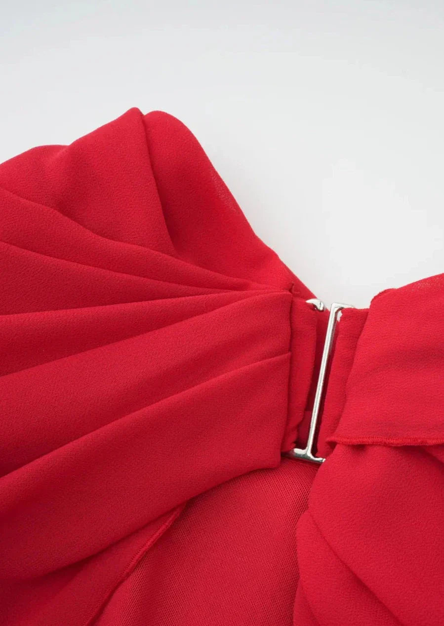 Kira | Asymmetrical Pleated Mini Dress