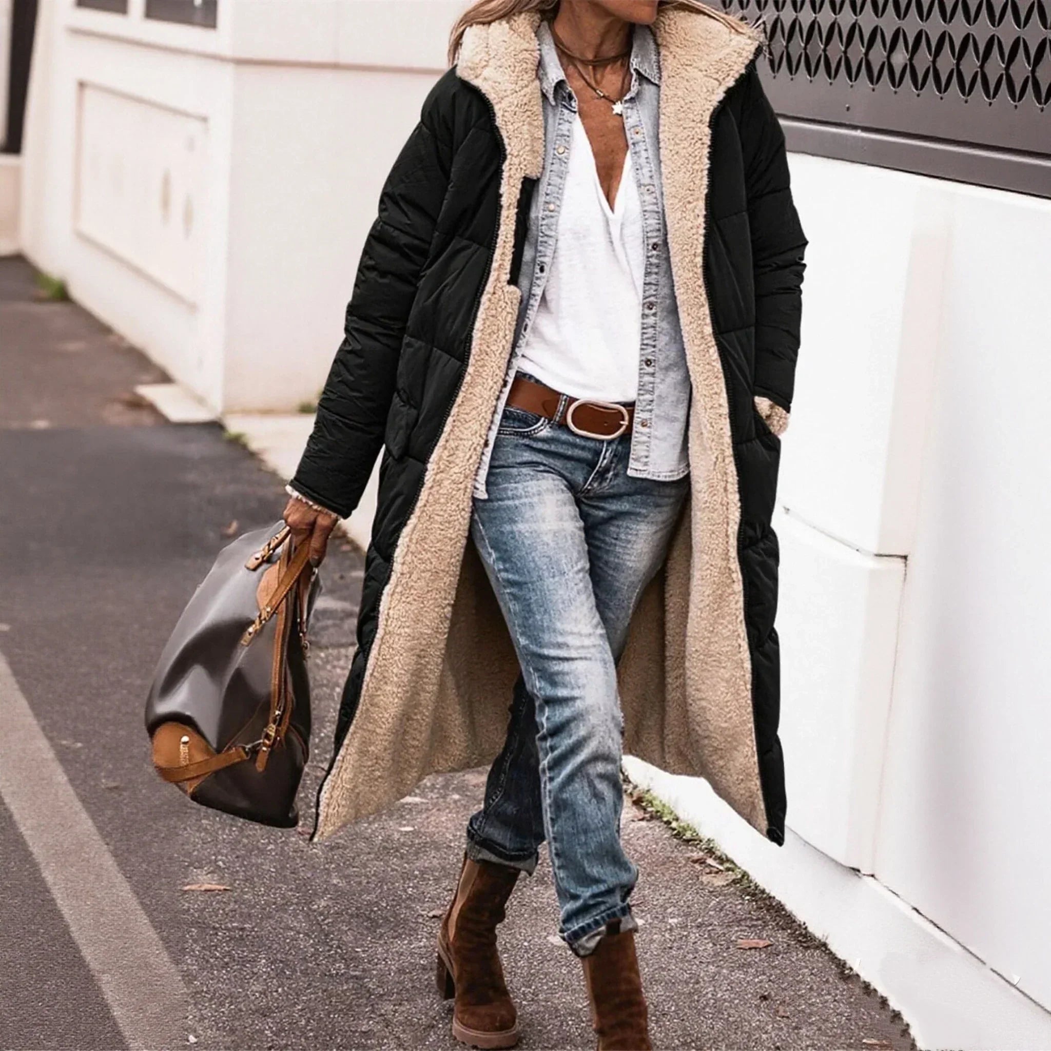 Elodie | Reversible Quilted Coat