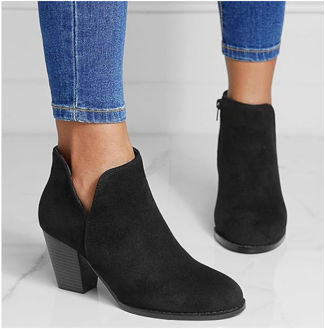 Hazel | Pointed Suede Ankle Boots