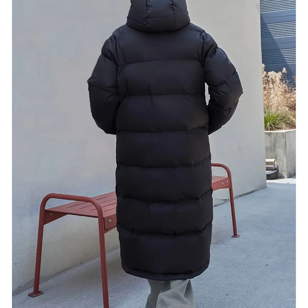 Livia | Long Quilted Jacket with High Collar