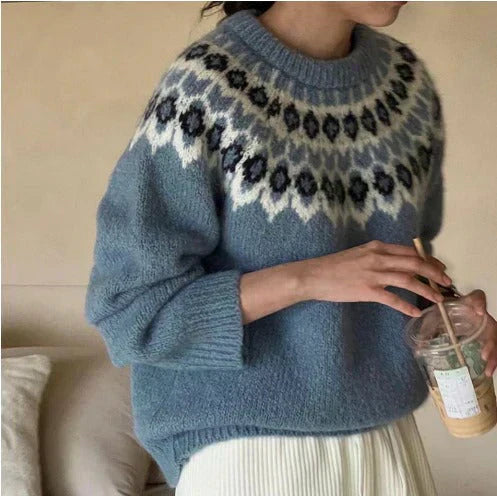 Amara | Elegant Jacquard Sweater