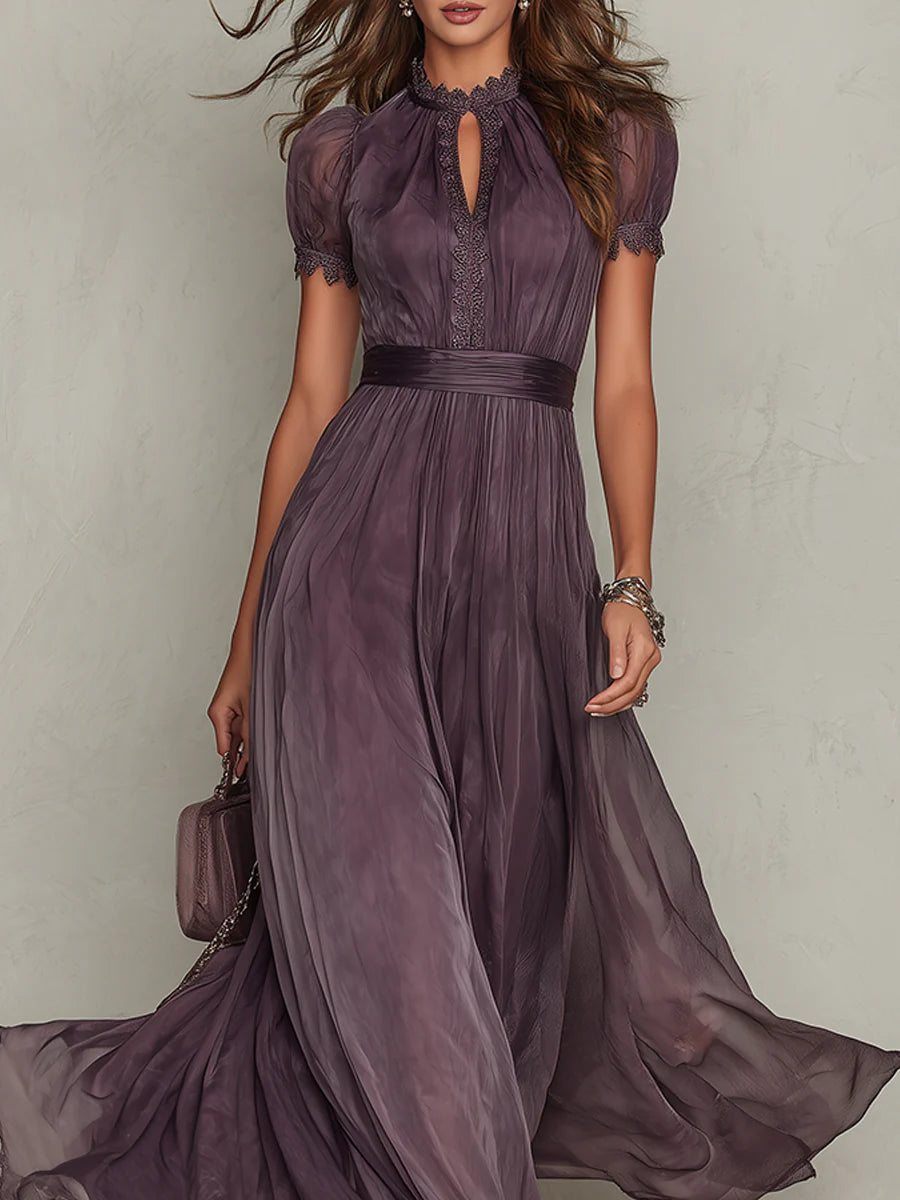 Ottavia | Vintage Elegant Chiffon Maxi Dress