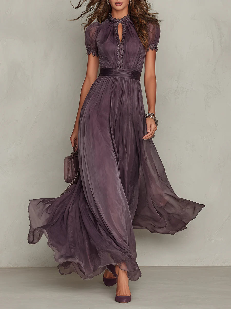 Ottavia | Vintage Elegant Chiffon Maxi Dress