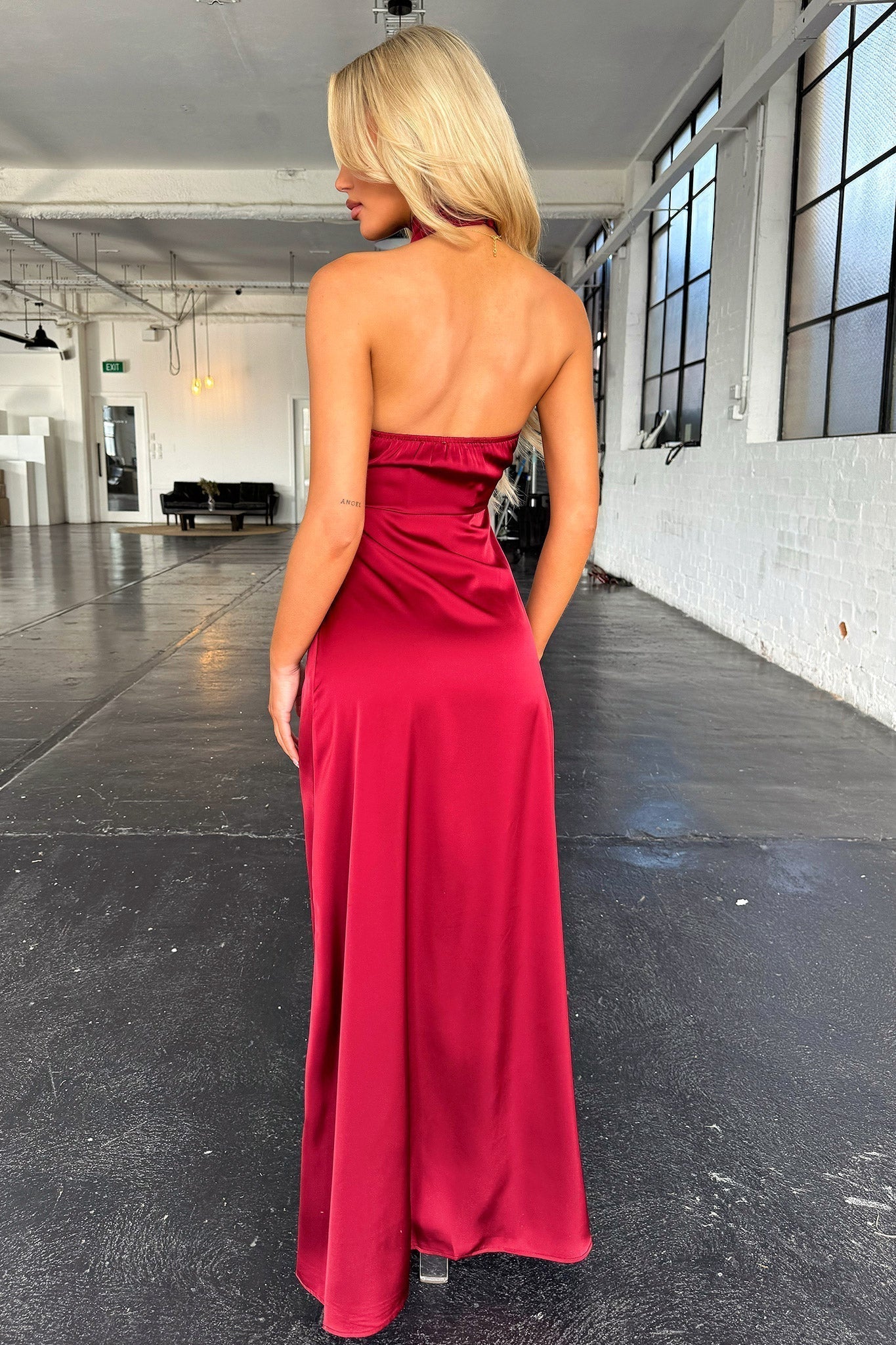 Florina | Halterneck Sleeveless Maxi Dress