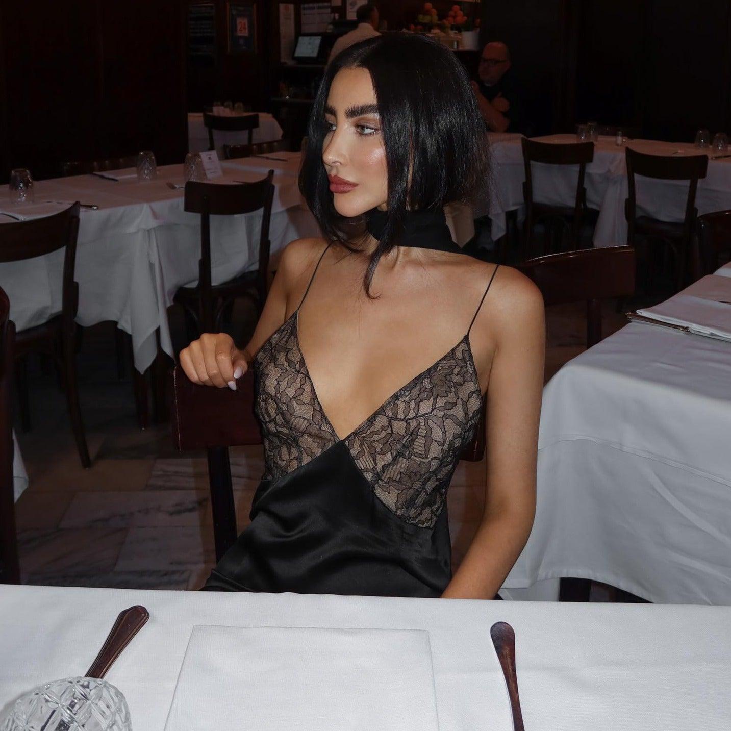 Anita | Spliced Lace Maxi Dress