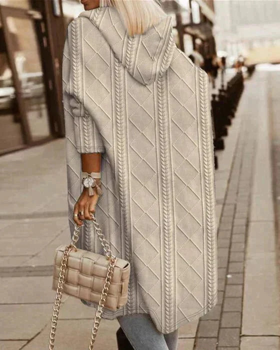 Allegra | Elegant Hooded Cardigan